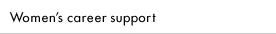 Women's career support