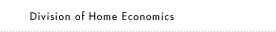 Division of Home Economics