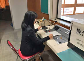 校長先生からすべての生徒に向けてメッセージが伝えられました