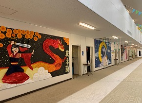 クラス企画の壁画