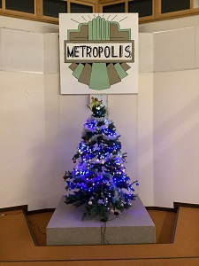 校舎内クリスマスツリー