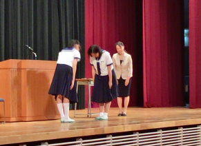 実演を交えての説明