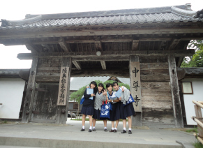 中尊寺にて