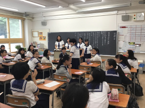 自分たちの生活に結び付けて考えました