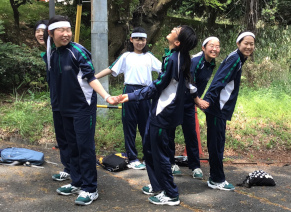 「解けた！」と、この笑顔