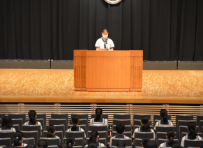 生徒会総務２学期議長からの発表