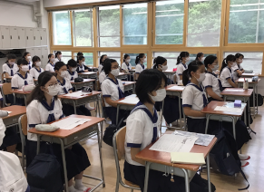終業式 教室のようす（1年生）