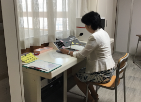 放送室から校長が話をします