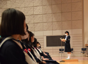 在校生代表 送別の言葉