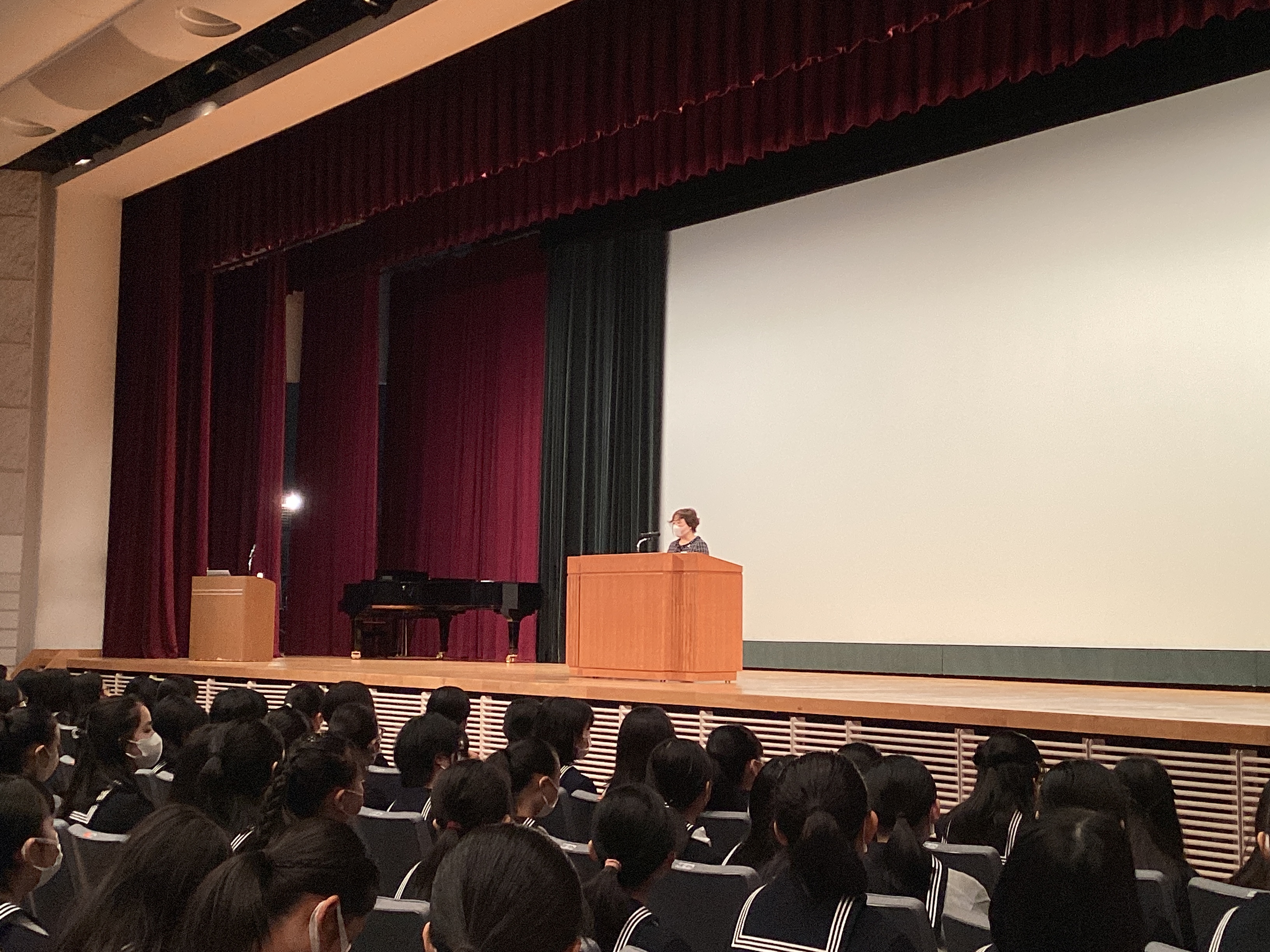 校長より告別講演についての話