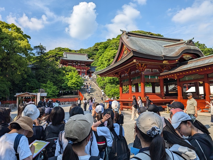 鶴岡八幡宮に到着！