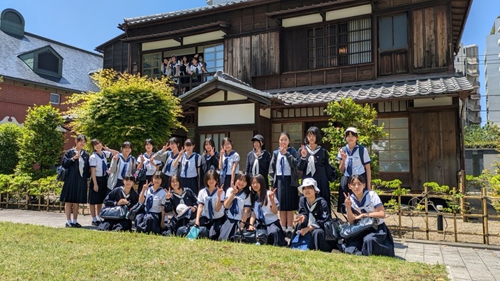 成瀬記念館 分館（旧成瀬仁蔵住宅）にて