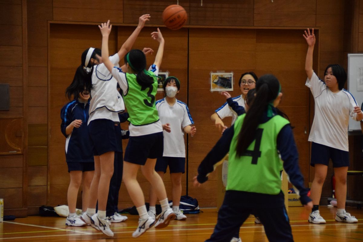 バスケットボールも白熱しました