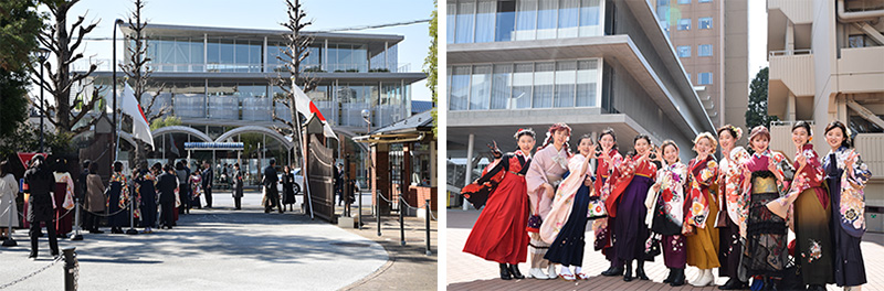 (写真)学位記授与は日本女子大学目白キャンパスにて行いました