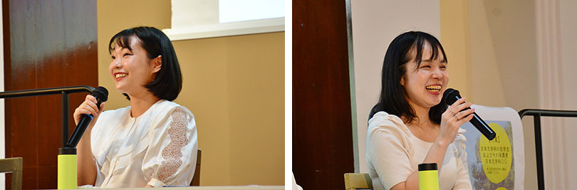 写真左から　白鳥さん、中原さん