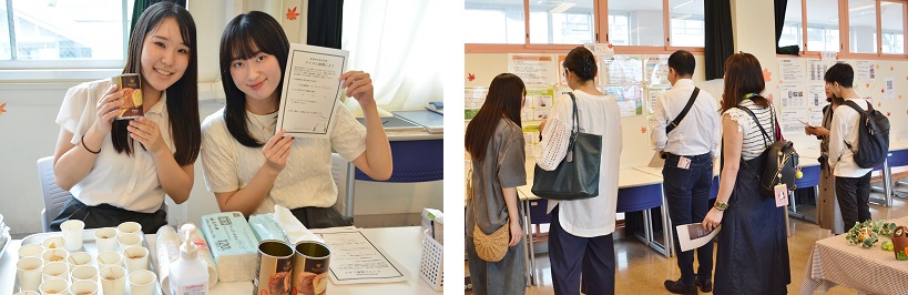 来場者は展示に関するクイズに回答しながら見学。全問回答者は缶詰パンを試食できる