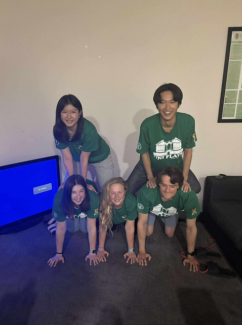 フラットメイトとの写真