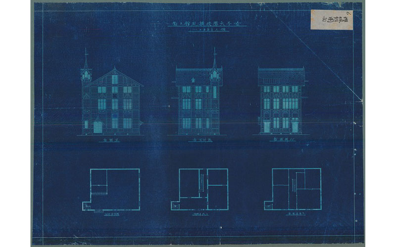 女子大学校桜楓館之図 1904.5年頃